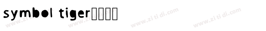 symbol tiger字体转换